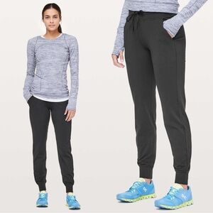 Lululemon • Ready To Rulu Pant *29" jogger black knit drawstring waist pull on
